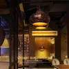 Hänglampor ljuskrona café bar enstaka huvudlampa agerar rollen för att skapa restaurangindustrin vindkorrosion potten och lyktanspendant
