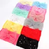 15876 Avrupa Bebek Bebek Kız Dantel Ilmek Kafa Çocuklar Naylon Elastik Hairband Çocuk Şeker Renk Bandanas Kafa Bandı Saç Aksesuarı 13 Renkler