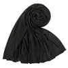 Berets Luxury Solid Color Ladies Long Scarf Shawl Bandana Warm Winter Women's Scarves Black Woman Neck Accessories GiftBerets