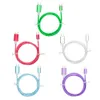 PD USB-C إلى USB Type C Cables LED سلك شاحن الهاتف الشحن السريع لـ Huawei Xiaomi Redmi Samsung S20 MacBook Pro