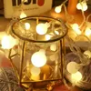 Battery Supply 2m 20LED Ball Globe String Light Festival Christmas Lights Fairy Wedding Garden Pendant Garland Holiday lighting