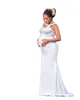 Afrikanische Schwangere Frauen Prom Kleider Formale Weiße Lange Meerjungfrau 2021 Abend Party Kleider Nach Maß Robe De Soiree