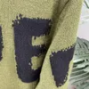 Suéteres de tamanho grande masculino moletons no outono / inverno 2022acquard machine machine e personalizado detalhe jnlarged crew pescoço algodão et3e333