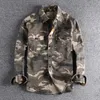 Men Camouflage Cargo Shirts High Quality Durable Outdoor Hiking Sport Daily Military Style Casual Youth Pocket Breasted Camicia 220812