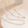 Fashion Vintage Elegant Simulated Pearls Leg Chain For Women Thin Beads Chain Layered Elastic Sexy Body Jewelry