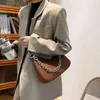 Shopping Taschen Bandoleras Francesas Simles Para Mujer Bolsos de Baguete Vintage Cuero PU con cada Metall Bolso Cruzado Femenino 220316