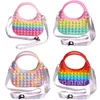 Fidget oyuncak dekompresyon kabarcık çantası koltuk altı çantaları stres rahat oyuncaklar kız için doğum günü hediye