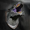 Dragon Legends Prop 3D Wandmontage Dinosaurier Rauch Licht Kunst Skulptur Form Statue Home Decor Zimmer Halloween Dekoration 220804