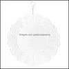 Gartendekorationen 10-Zoll-Aluminium-Sublimationswindspinner Doppelseitiger Druck Blanko-Wärmepresse W Gelatocakeshop Dhizn9721910