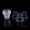 10pcs / set tasses de bougies jetables Contaignage en plastique de réolite Couettes de bougeoirs pour la décoration des accessoires de fête de mariage