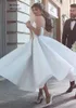 2022 Latest Strap Wedding Dresses Ruched Tulle Sweep Train Corset backless Simple Bridal Gowns Custom Made Ball Gown Wedding Dresses