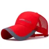 Simple Hats Solid Baseball Cap Men Mesh Breathable Sunscreen Caps Label Stick Snapback Sunhat Summer Golf Baseball Hat 6 Colors