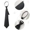 Bow Ties College Style Tie Women's All-Match Student Zipper Arrow Type Lazy Trend Long-Sleeved Men's Black Tiebow