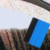 Auto Styling Vinyl Carbon Fiber Window Ice Remover Cleaning Brush Wash Car Scraper With Felt Squeegee Tool Film Wrapping Accessories