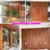 Adesivos de parede 12 pcs / pacote High-end estilo americano arte de madeira mosaictile 3d adesivo para sala de exposições / casa / decoração de escritório