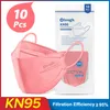 KN95 MASKS 3D Fit Brepwirable et confortable en forme de poisson en forme de saule à double couche à double couche Masque adulte pour hommes et femmes pour hommes et femmes