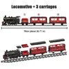 Técnico Vapor Trem Railway Cidade Vermelha Cidade Passageiros Locomotiva Conjuntos Advanced Modelo Tracks Building Blocks Blocks Brinquedos para Crianças Presentes AA220317