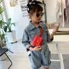 INS Fashions Little Girls Purse Handbags Shoulder Cross-body Bags Waist Blank Children Accessories Wallet Bag 3148 T2