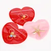 Heart shaped Jewelry Small Bag Love Plastic Bag Valentine's Day Candy Food self sealed Bag Wholesale LX4899