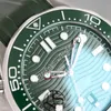 VSF DIVER 300M A8800 Automatische heren Watch Ceramics Bezel Green Wave Texture Dial Rubber Strap 210.30.42.20.10.001 Super Edition Puretime 20B2