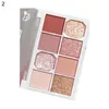 Eye Shadow Multi-Color 8 Cores Plate Lightweight portátil delicado paleta de sombras