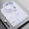 Marca Homens Camisa Masculino Vestido S listrado Homens Casual Manga Comprida Business Formal Câmera Social 220401