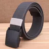 Belts Men Weaving Belt Fashion Solid Color Elastic Force Canvas Unisex Outdoor Casual And Women Automatic Buckle BeltBelts