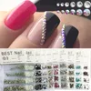 1 Pack Flatback Glass Nails s Mixed Sizes SS4 SS6 SS8 SS10 Nail Art Decoration Stones Shiny Gems Manicure Accessories 220630