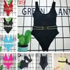 Moda donna costumi da bagno bikini intimo lettera stampa costumi da bagno firmati signora costume da bagno sexy con petto imbottito