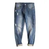 Jeans masculinos Maden Man Pants pantalones Vaqueros Vaquero Holgés informal Algodón de algodón de algodón Rasta Classicmen's