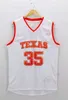 Xflsp Texas Longhorns Kevin Durant 35 Maillots de basket-ball universitaires rétro rétro Broderie cousue