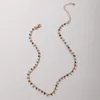 2022 New Fashon Colorful Beaded Clavicle Chain Choker Charming Geometry Star Necklace for Women Vacation Jewelry Collar