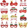 2023 Novos produtos Infantil Artes de Natal Decoração de Christmas Decorações Foto Adeços de Snowman Elk Party Party Glasses