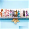Bracelets de charme j￳ias Irregar Cristal Natural Stone Gold Ajust￡vel Batilhado para Mulheres Meninas Partem Dhmsa feita ￠ m￣o DHMSA