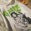Y2k Imprimez à manches longues à manches longues surdimensionnées Harajuku surdimensionnées Sweat-shirt de vêtements d'hiver de taille plus