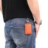 Key Wallets Mode Unisex Lederpack Taille Vorhängeschloss echte Männer Frauen Holder Organizerkey