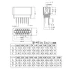 その他の照明アクセサリー5PCS 2.54mmエッジカードコネクタスロットピッチ6p-98pinストレートピンPCB接続金指の女性ソケットを通過する