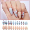 Moda 24 Suggerimenti Set Set False Nail per Donne Girls Scultura 3D Scultura indossabile Unghie finta Accessori Accessori Manicure Strumenti