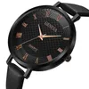 Orologi da polso Orologio in pelle sottile Orologi da polso da donna Moda Numeri romani Ginevra Orologi al quarzo Abito da donna Donna DropshipingWristwatc