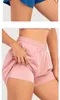 LU йога Короткие штаны Брендовые женские наряды для йоги Шорты с высокой талией lu-l Упражнения Фитнес Одежда Девушки Бег Эластичные штаны для взрослых Спортивная одежда трекер короткий