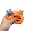 Halloween Pumpkin Squeeze Cups Toy Fidget Squishy Vent Vent Mouse Ghost Squirrel Cup Soft Decompression Toys Push Cute Toys Stress Relief M4181