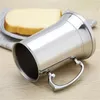 16 oz dubbele muur roestvrijstalen tankard dubbele muur bier mok cocktail ontbijt thee melk mokken met handgrip koffie beker bar gereedschap drinkware fy5306 0609