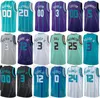 Screen Print Draft Pick Mark Williams Basketball Jersey Josh Minott Montrezl Harrell 8 Gordon Hayward 20 Isaiah Thomas 4 Miles Bridges 0 Cody Martin 11 Green Purple