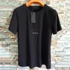 남성 문자 인쇄 T 셔츠 검은 패션 디자이너 여름 고품질 고품질 짧은 슬리브 크기 S XXL QE7230980