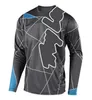 Off-road motosiklet giyim yaz uzun kollu hızlı kuruyan t-shirt dağ bisikleti bisiklet giyim logosu özelleştirilebilir
