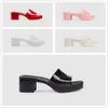 Jelly Sandals Trends Designer Chanclas Zapatillas para mujer Mujer Lady Flats High