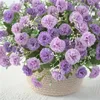 Decorative Flowers & Wreaths Beautiful Little Lilac Artificial For Home Wedding Decorations High Quality Autumn Bouquet Silk Carnation Fake