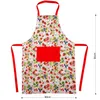 Cotton Printing Apron with pocket 60x90cm Strawberry design