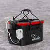 Acessórios de pesca EVA portátil EVA Bucket Bucket Live Box Tackle Tackle Storage Camping Tank Waterfishing