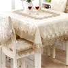 Stół stołowy europejski żakard klasycznych prostokątów obrusów na imprezy okładki krzesełka koronkowa kawa obrus11